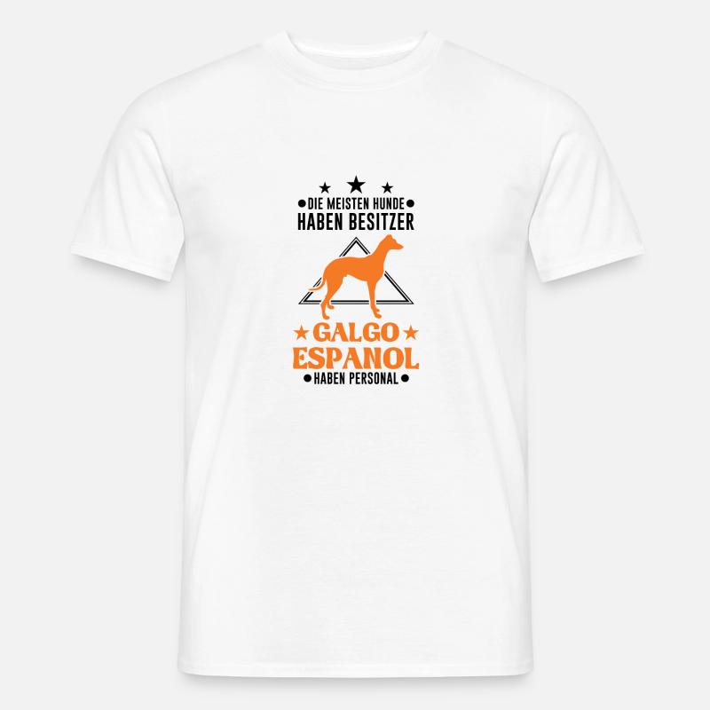 Galgo Espanol Personal Spanischer Windhund - Männer T-Shirt - Weiß