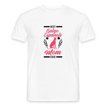 Best Galgo Espanol Mom Ever Galgo Mama - Men's T-Shirt - white - Front - AI Model Male 178 dark (178cm)