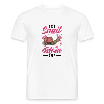 Best Snail Mom Ever Schnecken Mama - Männer T-Shirt - Weiß - Vorne - AI Model Male 178 dark (178cm)