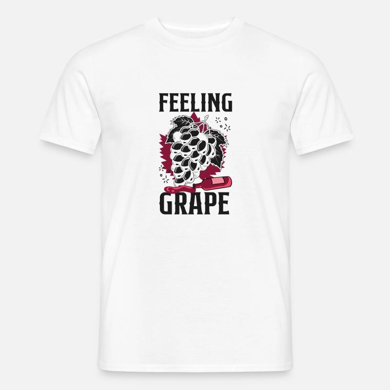 Sommelier Wine Drinking Tasting - Männer T-Shirt - Weiß