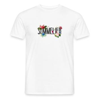 Sommelier Wine Drinking Tasting - Männer T-Shirt - Weiß - Vorne - AI Model Male 178 dark (178cm)