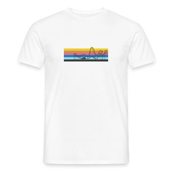 Montagnes russes Rétro Vintage - T-shirt homme - blanc - Devant - AI Model Male 178 dark (178cm)