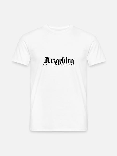 Erzgebirge Berg - Männer T-Shirt - Weiß