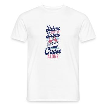 Cruise Ship Vacation Sister Girl - Men's T-Shirt - white - Front - AI Model Male 178 dark (178cm)