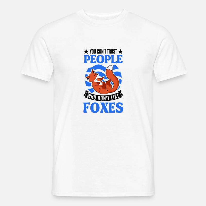 Fuchs Geschenk Rotfuchs - Männer T-Shirt - Weiß