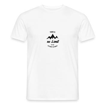 There is no limit - Männer T-Shirt - Weiß - Vorne - AI Model Male 178 dark (178cm)