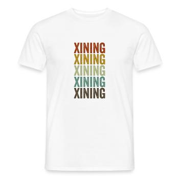 Xining China Retro Vintage - Männer T-Shirt - Weiß - Vorne - AI Model Male 178 dark (178cm)