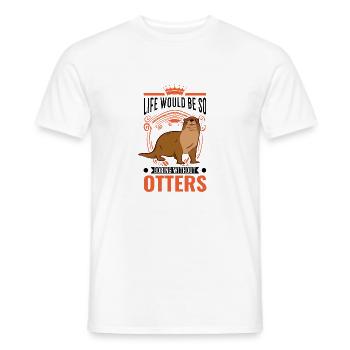 Otter Gift Otter Sea Otter - Men's T-Shirt - white - Front - AI Model Male 178 dark (178cm)