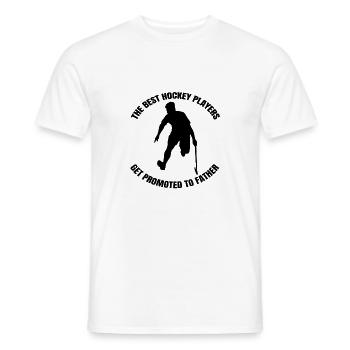 Hockey sur gazon Hockey sur gazon Père Joueur de hockey - T-shirt homme - blanc - Devant - AI Model Male 178 dark (178cm)