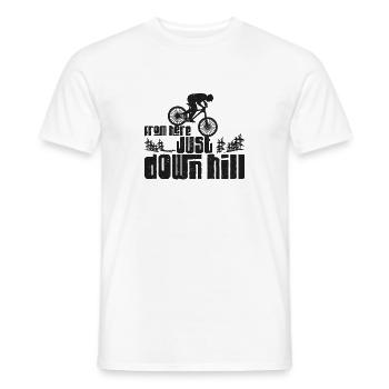 Enduro VTT VTT Équitation - T-shirt homme - blanc - Devant - AI Model Male 178 dark (178cm)
