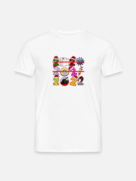 Lustige lustige Weihnachts-Memes - Lustige Weihnachten - Männer T-Shirt - Weiß