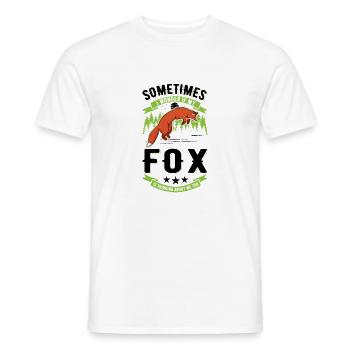 Fuchs Geschenk Rotfuchs - Männer T-Shirt - Weiß - Vorne - AI Model Male 178 dark (178cm)