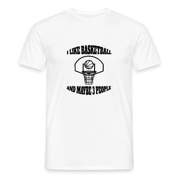 Basketball Basketballliebhaber Basketballer Verein - Männer T-Shirt - Weiß - Vorne - AI Model Male 178 dark (178cm)