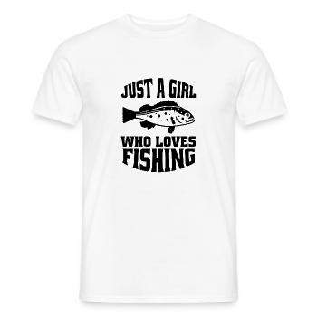 Pêche à la ligne Pêche Pêche Hameçons Femme Pêche - T-shirt homme - blanc - Devant - AI Model Male 178 dark (178cm)