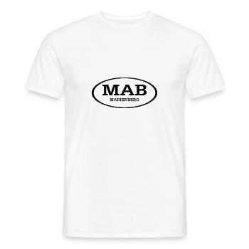 Marienberg Erzgebirge Kennzeichen - Männer T-Shirt - Weiß - Vorne - AI Model Male 178 dark (178cm)