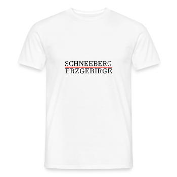 Schneeberg Erzgebirge - Männer T-Shirt - Weiß - Vorne - AI Model Male 178 dark (178cm)