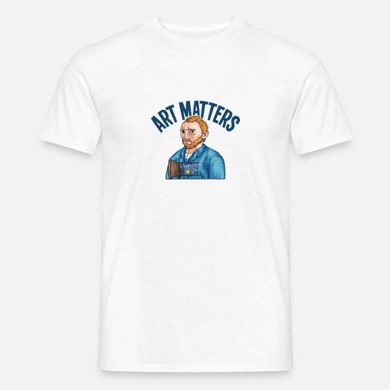 Van Gogh Kunst - Männer T-Shirt - Weiß