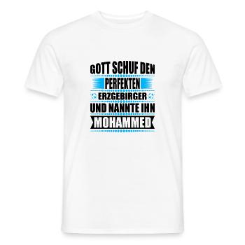 Erzgebirge Mann Namen Sachsen Mohammed - Männer T-Shirt - Weiß - Vorne - AI Model Male 178 dark (178cm)
