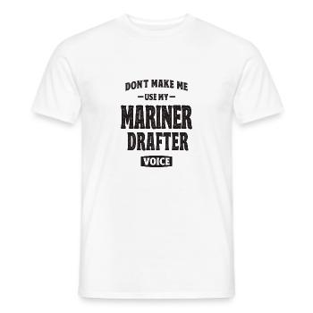 Profession de marin - T-shirt homme - blanc - Devant - AI Model Male 178 dark (178cm)