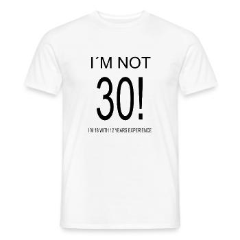 Im not old - Männer T-Shirt - Weiß - Vorne - AI Model Male 178 dark (178cm)