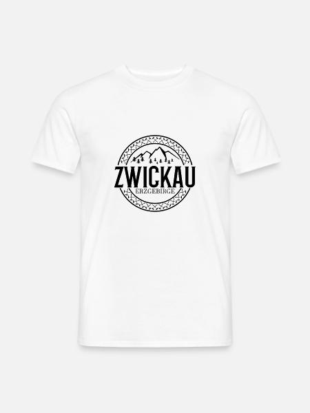 Zwickau Erzgebirge - Männer T-Shirt - Weiß