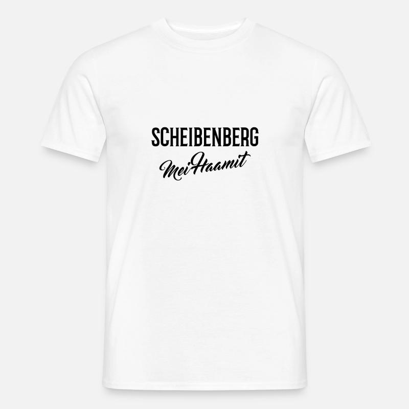 Scheibenberg mei haamit - Männer T-Shirt - Weiß
