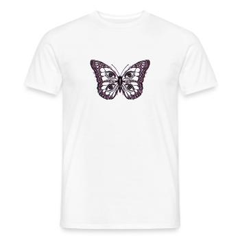 Art Academia Aesthetic Butterfly Eyes Weirdcore - Men's T-Shirt - white - Front - AI Model Male 178 dark (178cm)