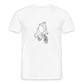 Armadillo Cycling Bike - Men's T-Shirt - white - Front - AI Model Male 178 dark (178cm)