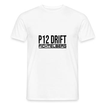 P12 Drift Fichtelberg - Männer T-Shirt - Weiß - Vorne - AI Model Male 178 dark (178cm)