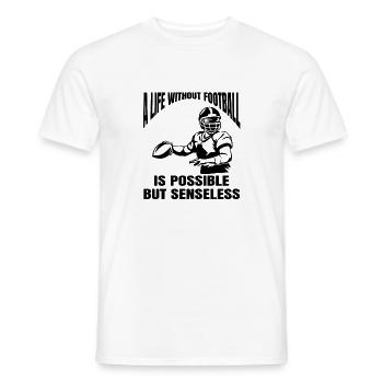 Fan de football américain - T-shirt homme - blanc - Devant - AI Model Male 178 dark (178cm)