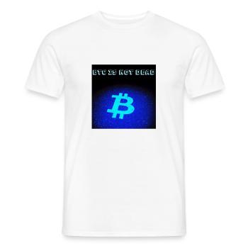 Btc is not dead - T-shirt homme - blanc - Devant - AI Model Male 178 dark (178cm)