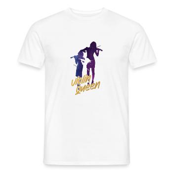 Violon Violoniste Fille Violon Queen - T-shirt homme - blanc - Devant - AI Model Male 178 dark (178cm)