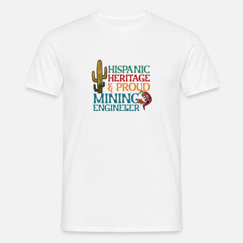 Engineer Spanish Mining Engineer - Men's T-Shirt - white