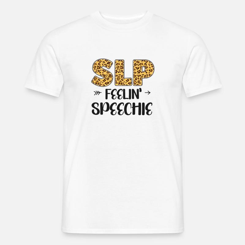 Speech Therapist Therapy Assistant - Männer T-Shirt - Weiß
