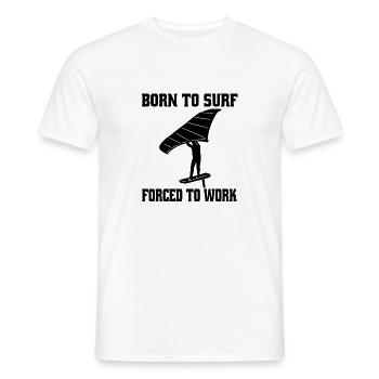 Planche à voile Kitesurf Kitesurfer Windsurfer - T-shirt homme - blanc - Devant - AI Model Male 178 dark (178cm)