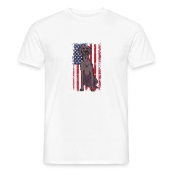 Weimaraner - Männer T-Shirt - Weiß - Vorne - AI Model Male 178 dark (178cm)