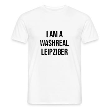 Ich bin ein Waschechter Leipziger - Männer T-Shirt - Weiß - Vorne - AI Model Male 178 dark (178cm)