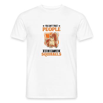 Écureuil Cadeau Écureuil Gris - T-shirt homme - blanc - Devant - AI Model Male 178 dark (178cm)