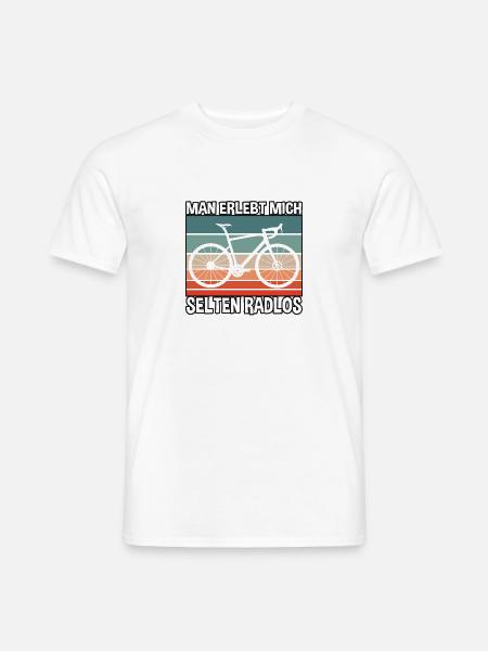 Radfahrer Selten Radlos - Männer T-Shirt - Weiß