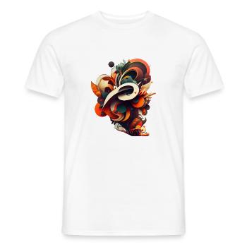 Abstract Digital - T-shirt homme - blanc - Devant - AI Model Male 178 dark (178cm)