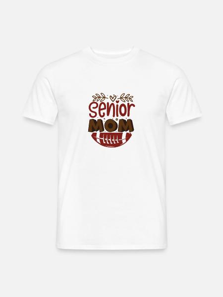 Senior Fußballspieler Mama - Stolze Mama - Männer T-Shirt - Weiß