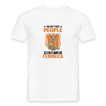 Fennec Gift Desert Fox Fennec - Men's T-Shirt - white - Front - AI Model Male 178 dark (178cm)