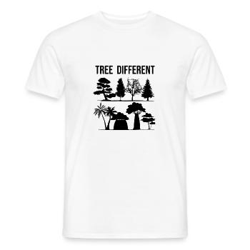 Arbre différent - soyez différent - soyez vous-même - T-shirt homme - blanc - Devant - AI Model Male 178 dark (178cm)