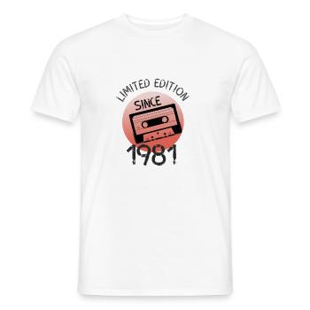 Limited Edition 1981 retro - Männer T-Shirt - Weiß - Vorne - AI Model Male 178 dark (178cm)