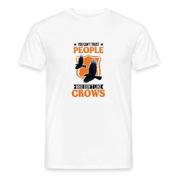 Crow Raven Crow Crow Husbandry Crow Breeder - Men's T-Shirt - white - Front - AI Model Male 178 dark (178cm)
