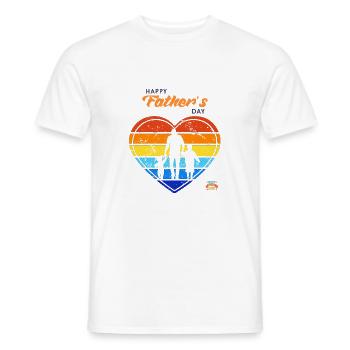 Happy Fathers Day! - Men's T-Shirt - white - Front - AI Model Male 178 dark (178cm)