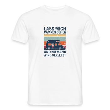 Camping Camper Wohnwagen lustiger Spruch Humor - Männer T-Shirt - Weiß - Vorne - AI Model Male 178 dark (178cm)