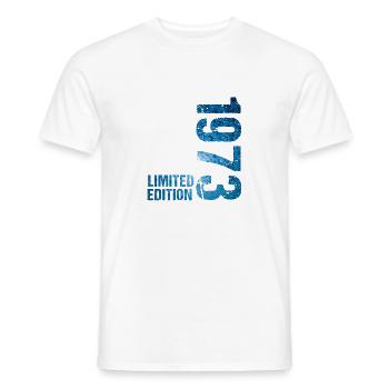 18 JAHRE 18. GEBURTSTAG LIMITED EDITION 1973 - Männer T-Shirt - Weiß - Vorne - AI Model Male 178 dark (178cm)