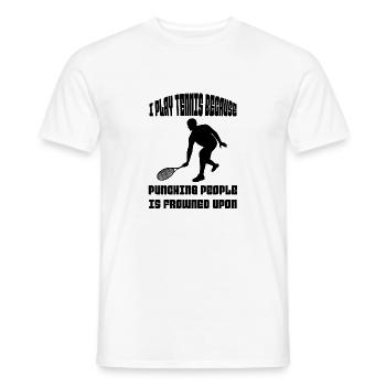 Tennis Player Tennis Lovers Tennis Club Tennis - Men's T-Shirt - white - Front - AI Model Male 178 dark (178cm)