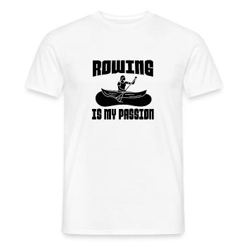 Rowing Team Rowing Rowing Rowing Club - Men's T-Shirt - white - Front - AI Model Male 178 dark (178cm)